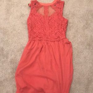 Pink halter dress